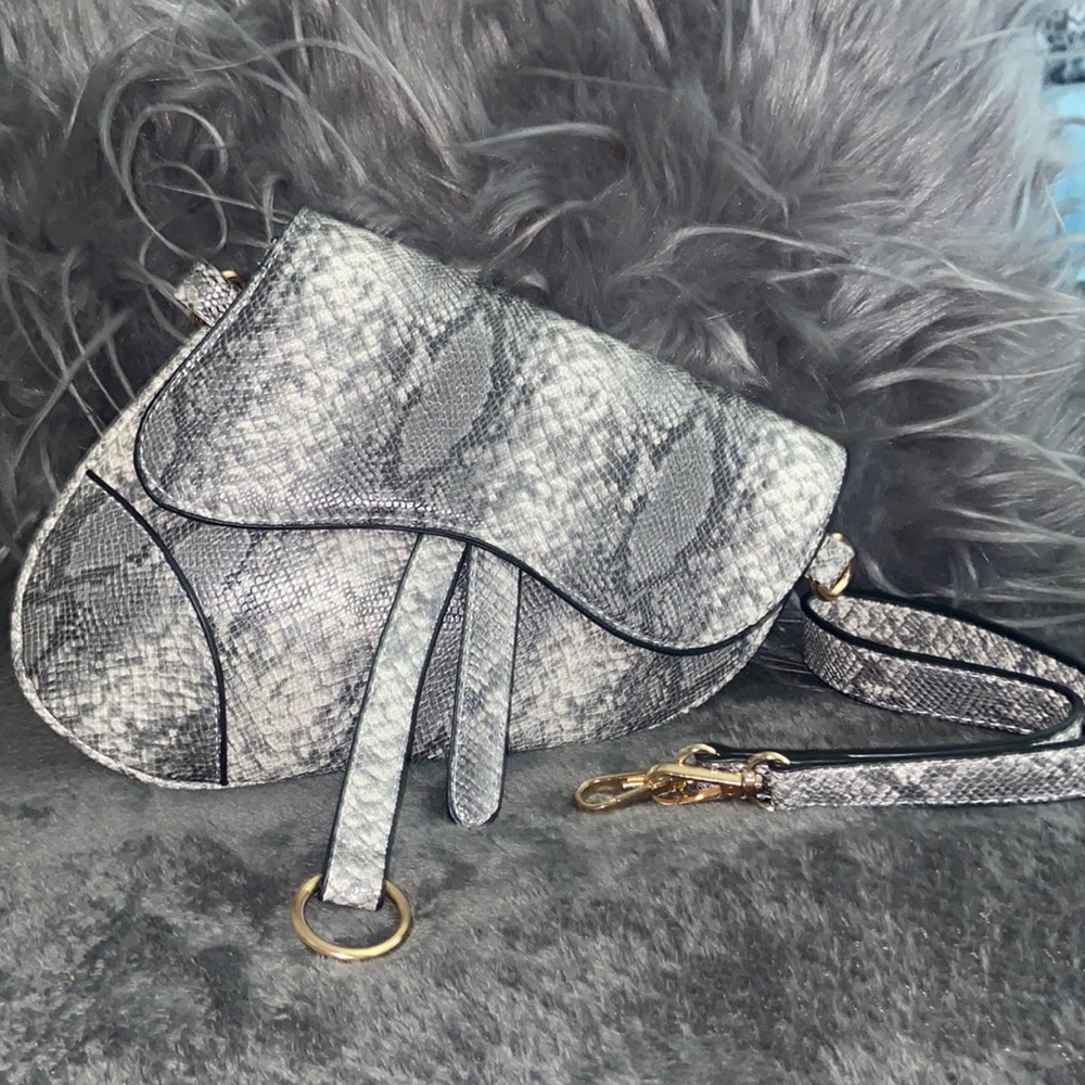 The Snakeskin Asymmetrical Bag